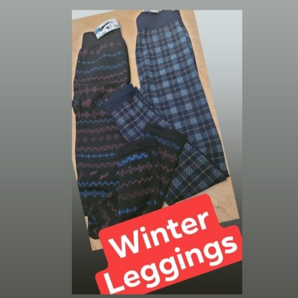 2 winter leggings new